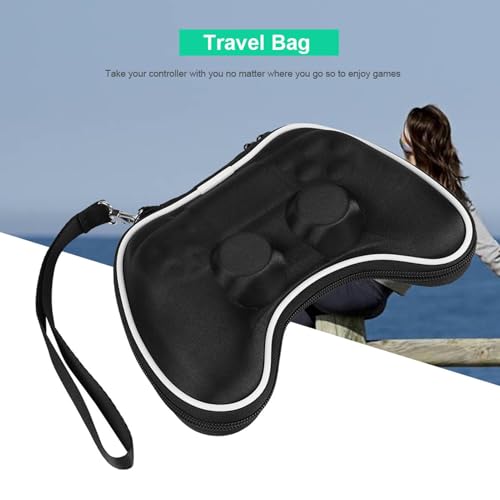 SUNGOOYUE Étui de Transport pour Manette de Jeu Noir, Sac de Voyage, étui de Rangement Résistant aux Chocs, 18 X 12,5 Cm, Portable, adapté aux Manettes de Jeu, Voyage, Maison, Usage Quotidien – vue 4