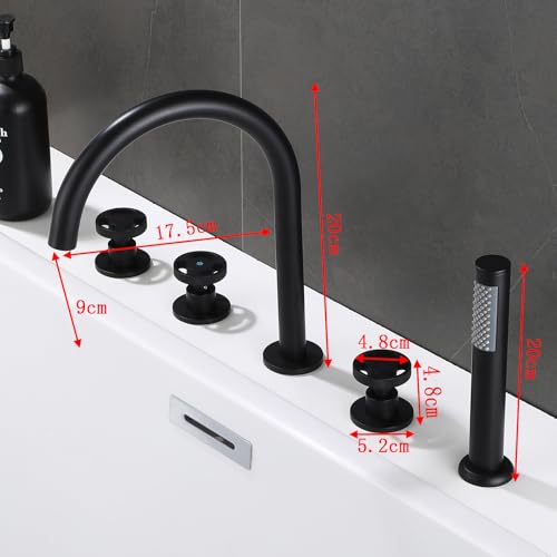 Bouchon de douche gris LWX à 5 trous pour bonde baignoire - 3