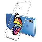 🌼Esta funda transparente para Samsung Galaxy S20 PLUS con [Patrón Mariposa], conserva la belleza del teléfono inteligente con su transparencia inmejorable, el patrón transparente elegante le da a su Samsung Galaxy S20 PLUS un aspecto elegante y moderno.