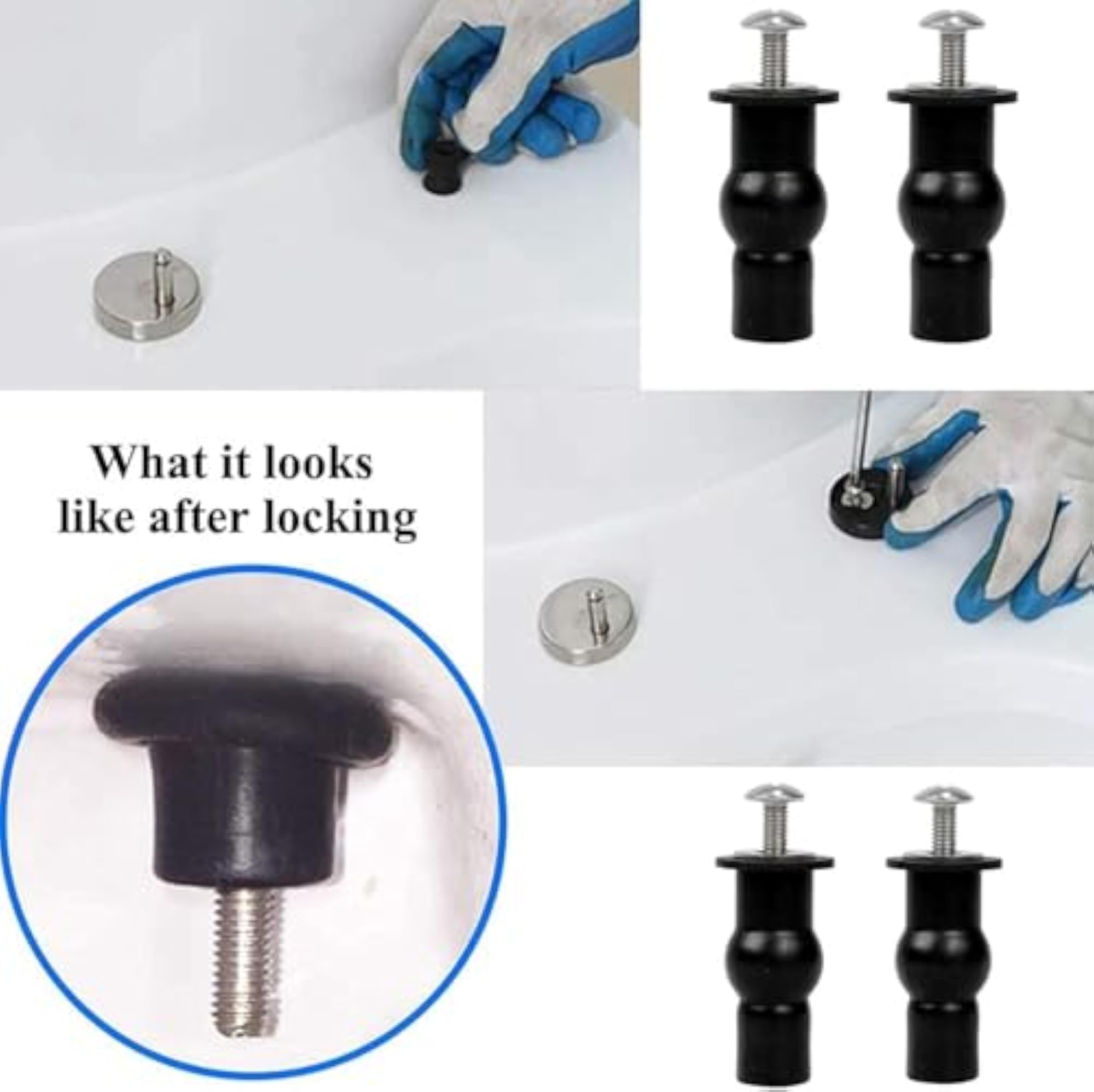 Hydraulic Soft Closing Toilet Seat Cover Fixing Screws