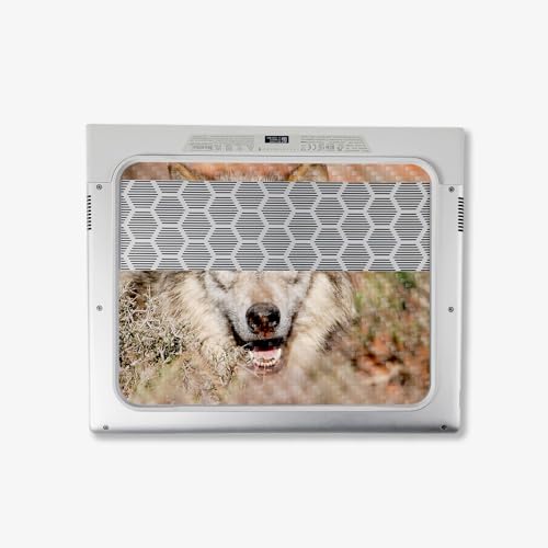 Image of MightySkins Carbon Fiber Skin Compatible with Alienware X14 R2 (2023) Full Wrap Kit - Happy Wolf | Protective, Durable Textured Carbon Fiber Finish | Easy to Apply & Change Styles | Made in The USA