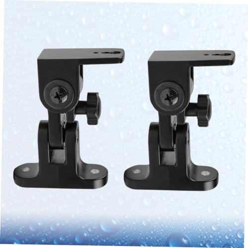 Support enceinte fixation murale orientable paire de supports noirs