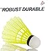 vicleo Bedminton Shuttlecocks, Nylon Badminton Birdies Stable & Durable Balls for Indoor and Outdoor Training/Competition King N350 Slow Speed-6PCS (Yellow)