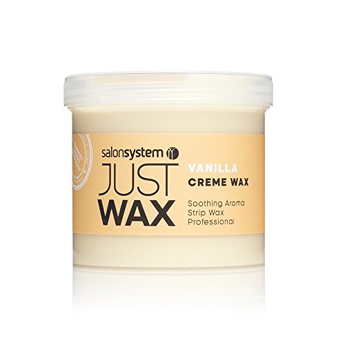 Salon System Just Wax - Cera de depilación con aroma de vainilla (450 gramos)