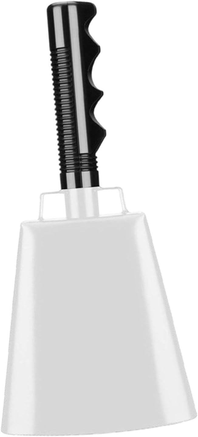 Vaveren Steel Cowbell with Handle Cow Bell Cheering Bell