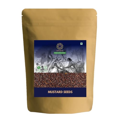 Pipar Spices Black Mustard Seeds - 400g (14.1oz) | For Culinary Use