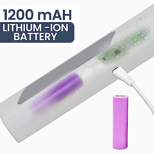 Image of Bissell Mosquito Racket Mosquito Killer Bat with UV Light Lamp | Made in India 1200mAh Long Lasting Lithium-ion Rechargeable Battery Lithium Cleaner (White)