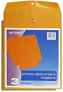 Top Flight 6911157 Foto-Dokumenten-Versandtaschen, 3 Umschläge