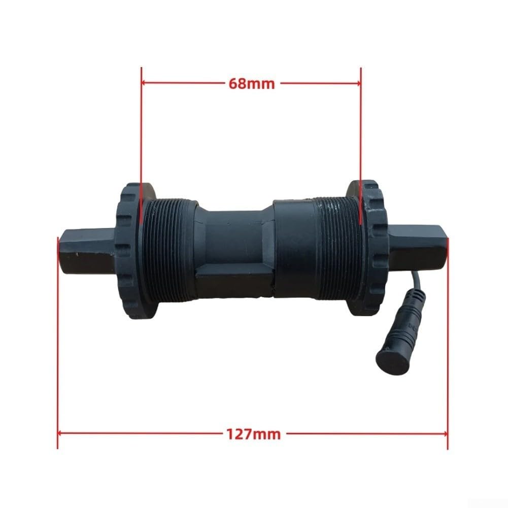 Sensore di cadenza PAS a 6 pin per bici elettrica, protocollo UART a 32 impulsi/Rev, sensore di velocità del movimento centrale compatibile con filettatura BSA, da -20 °C a 160 °C, nero