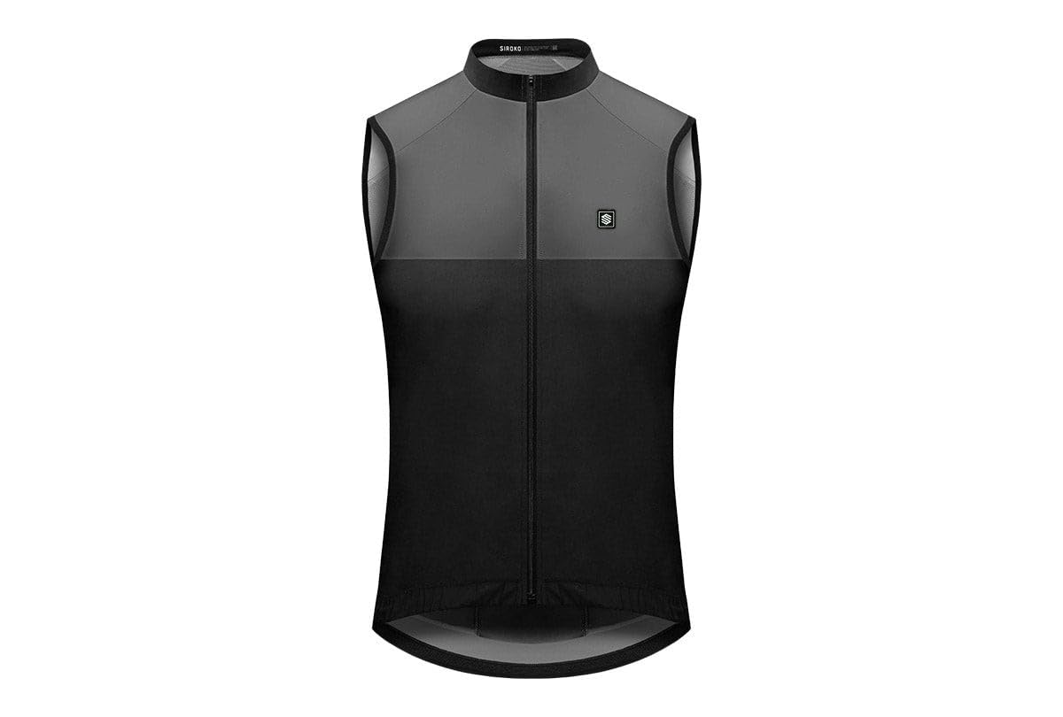 SIROKO Chaleco Cortavientos ciclismo V1 Pink Wind Rosa Melocotón Hombre