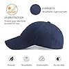 HGDGears Plain Baseball Cap Snapback for Men - Classic 6 Panel Adjustable Sport Casual Sun Visor Hat (Navy) #1