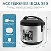 AROMA Digital Rice Cooker, 4-Cup (Uncooked) / 8-Cup (Cooked), Steamer, Grain Cooker, Multicooker, 2 Qt, Stainless Steel Exterior, ARC-914SBD #2