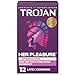Trojan Her Pleasure Sensations Spermicidal Lubricated Condoms, 12ct