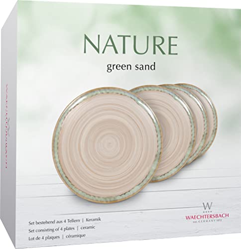 Waechtersbach Gift Set Of 4 Plates - Nature - Green Sand #TOP3