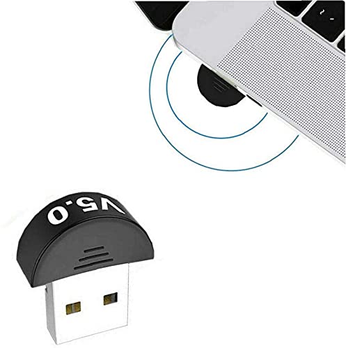 Adaptador Bluetooth Bluetooth 5.0 dongle USB transmissor-receptor para áudio TV PC preto