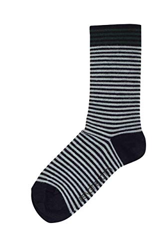Merino Wool Socks Formal Casual Men's Women's Small (35-39) Black & Grey Stripes Axel by Bengt & Lotta