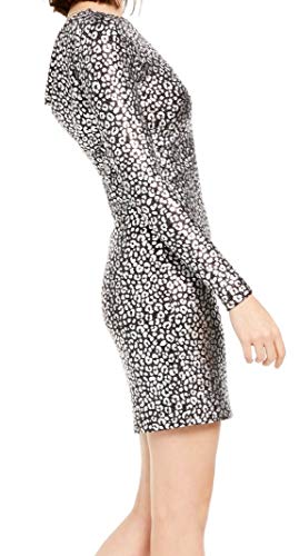 Michael Michael Kors Women's Petite Size Metallic Leopard Print Cowl Neck...