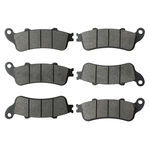 AUTOKAY FA261 Front Rear Brake Pad Fits for Honda VTX 1800 2002-2008 (3 Sets)