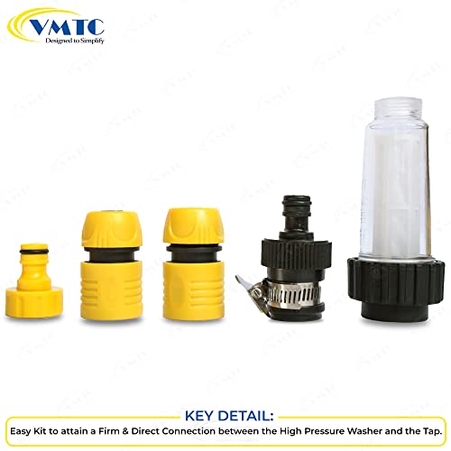 Image of VMTC Water Filter Kit 1 /2 inch for High-Pressure Car Washers: Compatible with Karchre K1-K7, Bosch AQT & Aquatak, Black & Decker, Hubertt, and More