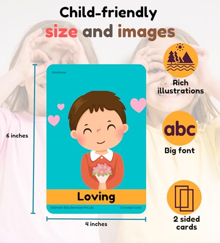 Image of Edsmart Flash Cards - Combo of 2 Sets Veggies, Fruits, Dairy Products, Colors, Shapes and More (Edsmart FlashCards Combo of 2 Sets - Numbers, Alphabet, Words & Colors, Shapes, Bodyparts & Emotions)
