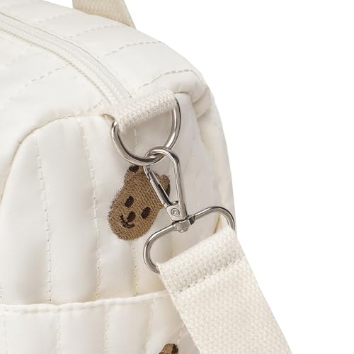 Bolsa de pañales ligera para bebé con correa cómoda para ir de compras y pasear 7