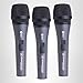 Sennheiser E 835-S Live Vocal Microphone with On Off Switch - 3-Pack,Black
