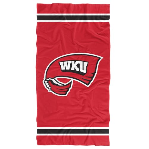 LOGOVISION Western Kentucky University Blanket, 30x60 Primary Logo CottonFront/PolyBackBeachTowel