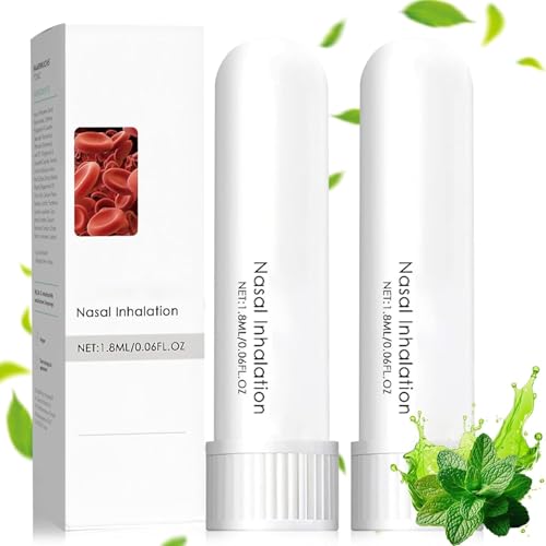 Lioatyo 2 PCS Alzclipp Inhaler, ALZ Clipp Inhaler, Memory Enhancer, Alzclipp Portable Nasal Suction Stick, Clean Nose, Enjoy Fresh Air