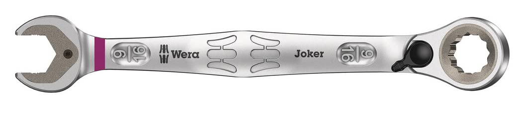 Wera Joker Switch Maul-Ringratschen-Schlüssel, zöllig, umschaltbar, 9/16 Zoll x 187 mm, Pink, 05020079001