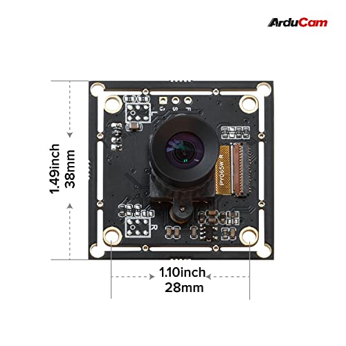 Arducam Câmera USB de obturador global mono de 100fps, módulo de webcam UVC 720P OV9281 com lente M12 de baixa distorção sem microfones, para computador, laptop, Android e Raspberry Pi - Imagem 2