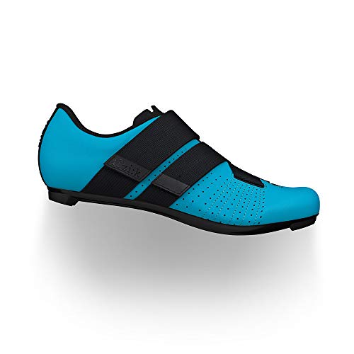 Fizik R5 Tempo Powerstrap, Scarpe da Ciclismo Unisex-Adulto, Blu e Nero, 41 EU
