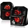 SPEC-D TUNING Black Housing Clear Lens Tail Lights Compatible with 2007-2012 Dodge Caliber, Left + Right Pair Assembly