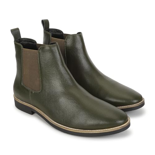 Image of YOHO Comfortable Boots For Men | Extra Cushioned Foot Bed And Skin Friendly Ankle Boot With Low Heels | PU Finish Material | Trendy, Stylish & Casual Boots | Winter, Snow & Holiday Outings