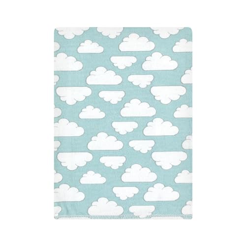 Image of Hudson Baby Unisex Baby Cotton Poly Flannel Burp Cloths Bundle, Boy New Elephant, One Size