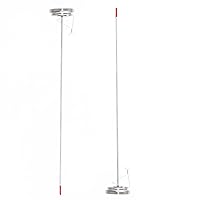 Vista 3 de LightBeam Termómetro de Freír Profundo de Tallo Largo de 16 Pulgadas (Paquete de 2) con Clip para Olla, Lectura Instantánea Dial de 2 Pulgadas