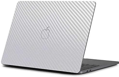 Skinit Decal Laptop Skin Compatible with MacBook Pro 13-inch (2016-17) - Originally Designed White Carbon Fiber Design