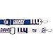 Littlearth New York Giants NFL Clear Satchelette