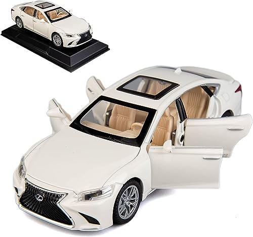 Image of 1 /32 Compatible for Lexus Ls500h Model Car, Zinc Alloy Pull Back Toy car with Sound and Light for Kids Boy Girl Gift-White
