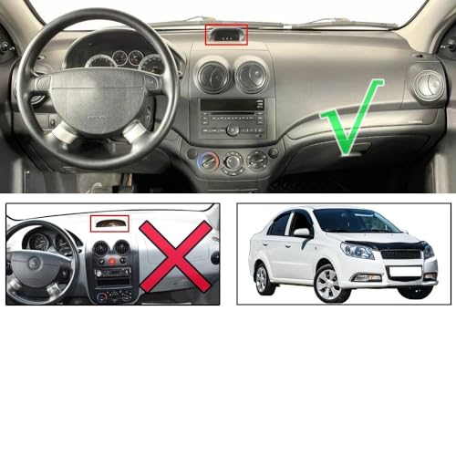 Tapis de tableau de bord anti-fissure et reflets pour Chevy Aveo - 2