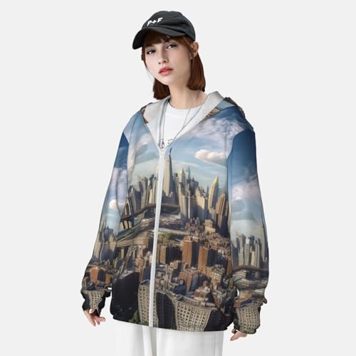 Sun Protection Hoodie New York City Jacket Lightweight Long Sleeve Sun Shirts for Outdoor Hiking4