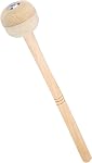Drum Mallets, Drum Stick Bass Drum Mallet Stick Gong Mallet with Wool Felt Head Percussion Band Accessory for Bass Drum