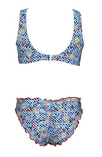 Image of Hobie Girls Bralette Top and Hipster Bikini Bottom Swimsuit Set