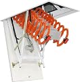 Alloy Attic Access Ladder Concertina Loft Ladder Extended Pull Down Attic Ladder Indoor Attic Stairs Telescoping Ladder Roof Ladder (A 80x120cm/31.5x47in)