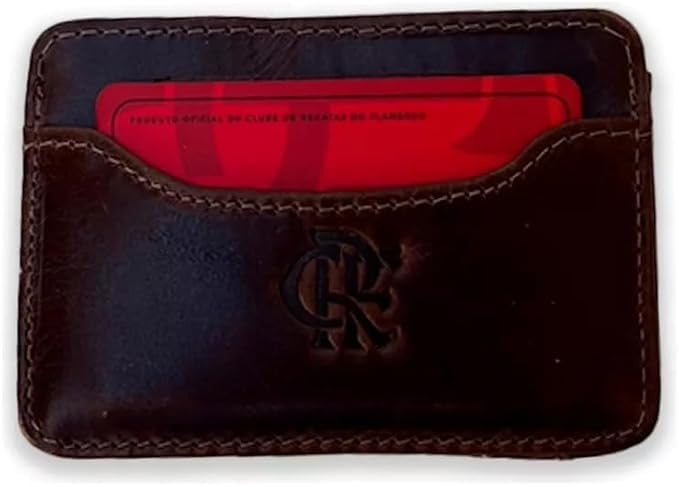 Carteira Social Do Flamengo Em Couro Na Caixa - Café