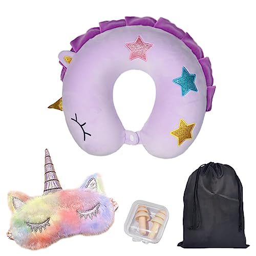 crazy bean Almohada de Viaje Unicornio Almohada para Cuello Almohada Cervical de Espuma...