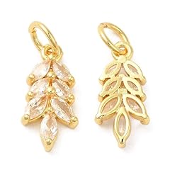 Leaf Zirconia Charms_20 Pcs