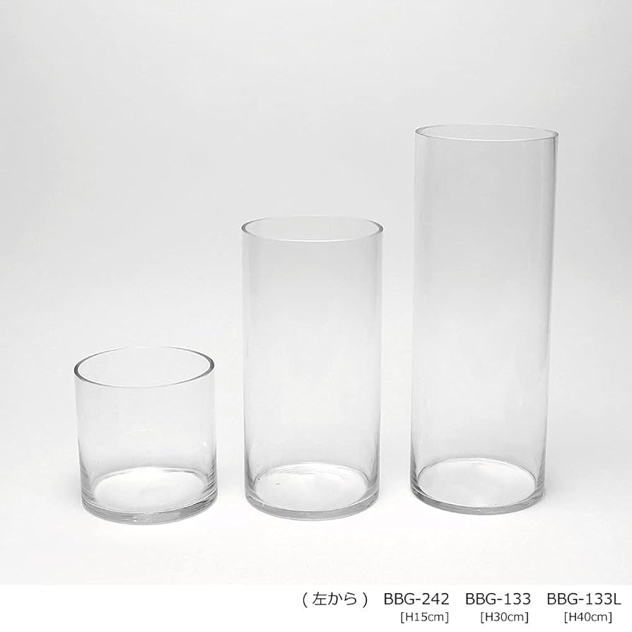 ❤️新品❤️おしゃれ ベニーズ ガラス フラワーベース 透明 40cm【5個セット】 Amazon.co.jp: ベニーズ ガラス花瓶 BBG-133L 直径15cm×高さ40cm