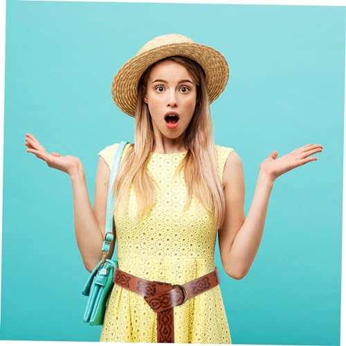 PartyKindom Medieval Renaissance Sword Holder Belt Retro Style Accessory Adjustable PU Leather for Cosplay Suitable for Parties and Reenactments Brown4