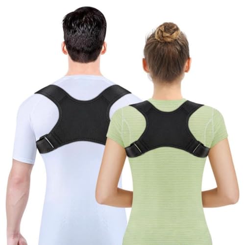 WVWMYM Haltungskorrektur Rücken Herren Damen Rücken Geradehalter Verstellbare und Atmungsaktive (Lila, S-M)