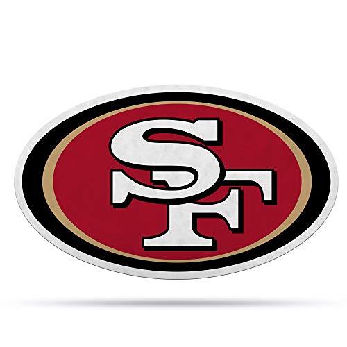Rico Industries NFL Football San Francisco 49ers Primary Shape Cut Pennant - Home and Living Room Décor - Soft Felt EZ to Hang
